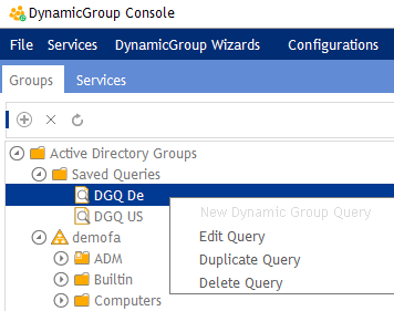 DynamicGroup 5 offers advanced query functions