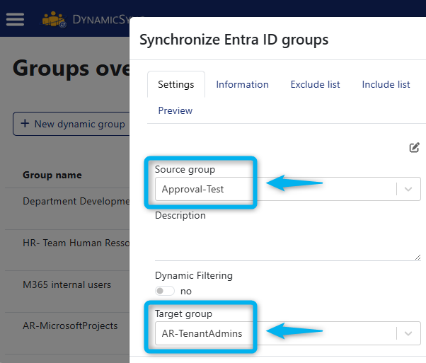 DynamicSync enables group synchronization in Entra ID DynamicSync enables group synchronization in Entra ID
