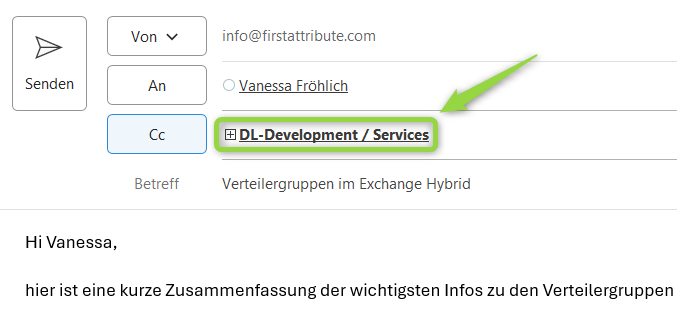 Expandierbare Verteilerlisten in MS Outlook Expandierbare Verteilerlisten in MS Outlook
